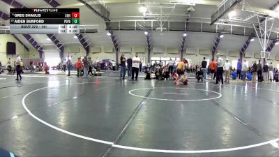 141 lbs Cons. Round 5 - Greg Shaulis, Seton Hill vs Aiden Burford, Point Park