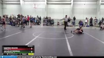 52 lbs Round 3 (8 Team) - Santino DeLeon, Rampage vs Nicholas Woodall, PA Alliance Blue