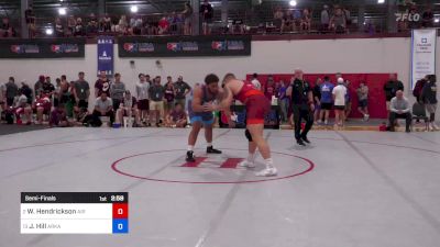 125 kg Semifinal - Wyatt Hendrickson, Air Force Regional Training Center vs Josiah Hill, Arkansas Regional Training Center