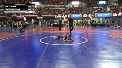 62 lbs Champ. Round 3 - Weston Nelson, Cody Wrestling Club vs McCoy May, Helena Wrestling Club