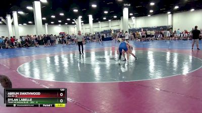 120 lbs Round 5 (16 Team) - Abrum Swathwood, All In vs Dylan LaBelle, Team Michigan Blue - DEV