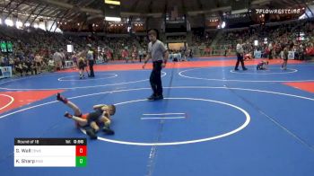 46 lbs Prelims - Gage Wall, Coweta Tiger Wrestling vs Keaton Sharp, Piedmont