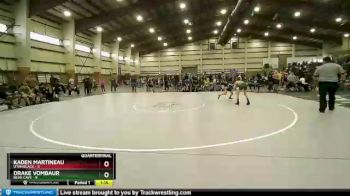 87 lbs Quarters & Wb (16 Team) - Kaden Martineau, Utah Black vs Drake VomBaur, Bear Cave