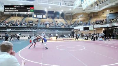 125 lbs Champ. Round 2 - Noah Gurule, New Mexico Highlands vs Julian Orrantia, Barton CC