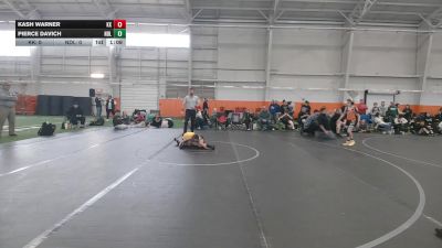 72 lbs Round 8 (10 Team) - Kash Warner, Kardiac Kidz vs Pierce Davich, Notre Dame Lions