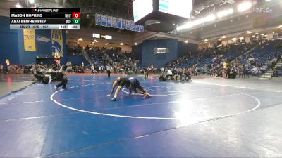 157 lbs Cons. Round 4 - Mason Hopkins, Whitehall vs Abai Beishembiev, West Springfield