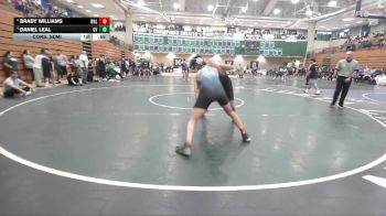 190 lbs Cons. Semi - Daniel Leal, Green Valley vs Brady Williams, Walnut