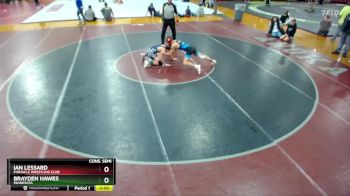 120 lbs Cons. Semi - Brayden Hawes, Minnesota vs Ian Lessard, Pinnacle Wrestling Club