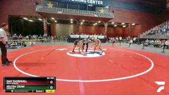 4A-160 lbs 1st Place Match - Kelten Crow, Sheridan vs Sam Thornhill, Rock Springs