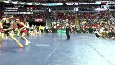 1A-175 lbs Cons. Round 3 - Nolan Kriegel, Iowa Valley, Marengo vs Irving Ramirez, West Sioux, Hawarden