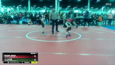 40 lbs Round 7 (10 Team) - Ryker Girch, Finger Lakes Elite vs Cy Davis, Smyrna Wrestling