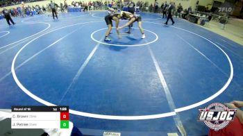 155 lbs Round Of 16 - Cord Brown, Comanche vs JaKoby Petree, Cowboy Wrestling Club