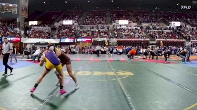 G - 120 lbs Champ. Round 1 - Maysa LaFromboise, Jefferson (Boulder) Girls vs Blake Follette, Poplar Girls