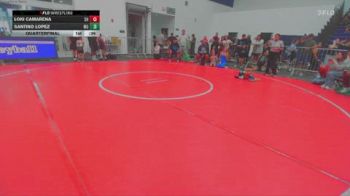 53 lbs Quarterfinal - Loki Camarena, SoCal Hammers vs Santino Lopez, Monster Garage
