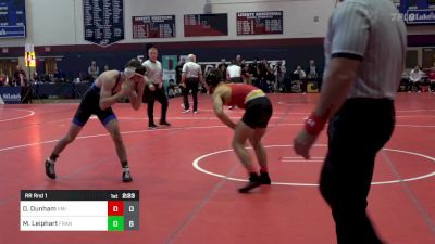 133 lbs Rr Rnd 1 - Dyson Dunham, VMI vs Mason Leiphart, Franklin & Marshall