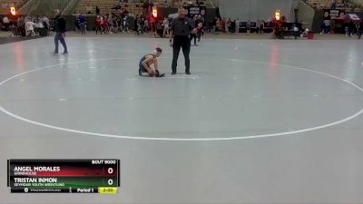 90 lbs Champ. Round 1 - Angel Morales, Grindhouse vs Tristan Inmon, Seymour Youth Wrestling