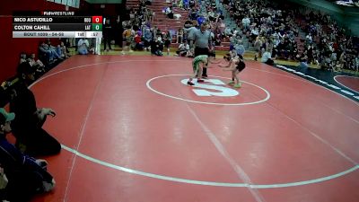 54-58 lbs Round 1 - Nico Astudillo, Roughhouse vs Colton Cahill, Latrobe