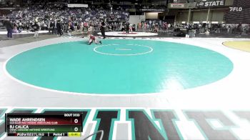 84 lbs Champ. Round 2 - Rj Calica, CNWC Concede Nothing Wrestling Club vs Wade Ahrendsen, Cle Elum Mat Miners Wrestling Club