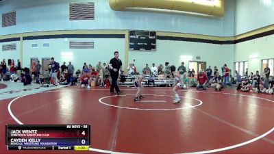 56 lbs Cons. Semi - Jack Wentz, Yorktown Wrestling Club vs Cayden Kelly, Roncalli Wrestling Foundation