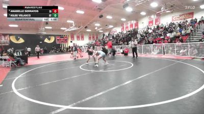 120 lbs Quarterfinal - Anabelle Serratos, Santa Ana vs Kilee Velasco, North Torrance