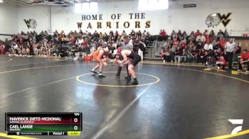 190 lbs Quarterfinal - Maverick Dietz-McDonald, Nashua-Plainfield vs Cael Lange, Waukon