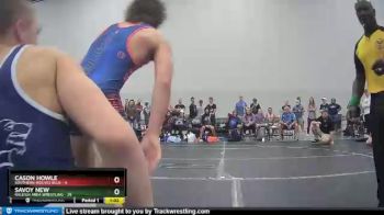 180 lbs Finals (8 Team) - Cason Howle, Southern Wolves Blue vs Savoy New, Raleigh Area Wrestling