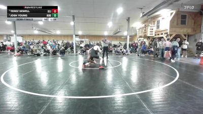 135 lbs Semifinal - Terez Sewell, Selinsgrove vs Josh Young, Honesdale