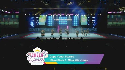 Show Cheer 2 - Cape Youth Storms [2025 Mitey Mite Day 1] 2025 Pop Warner National Cheer & Dance Championship
