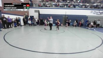 71 lbs Cons. Round 2 - Kyler Scott, Kimberly Bulldog Wrestling Club vs Barrett McCoy, All In Wrestling Academy