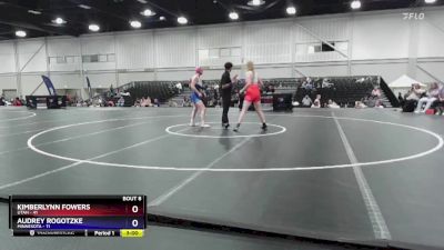 145 lbs Round 3 (6 Team) - Kimberlynn Fowers, Utah vs Audrey Rogotzke, Minnesota