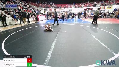 45 lbs Quarterfinal - Kyson Miller, Wagoner Takedown Club vs Ryette King, Miami