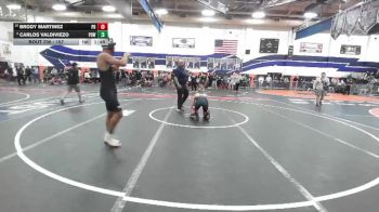 157 lbs Quarterfinal - Brody Martinez, Palm Desert vs Carlos Valdiviezo, Poway