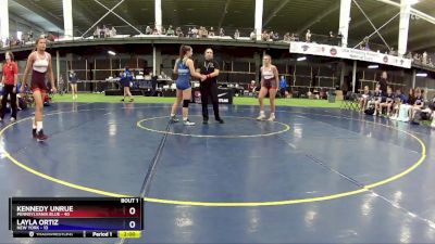 127 lbs Round 1 (4 Team) - Kennedy Unrue, Pennsylvania Blue vs Layla Ortiz, New York