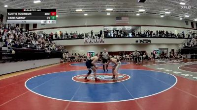 175 lbs Quarters & 1st Wb (16 Team) - Kurtis Robinson, Jasper County vs Cade Parent, St Francis School