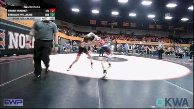 88 lbs 2nd Place - Ryder Walker, Hinton Takedown Club vs Steegon Williams, Lions Wrestling Academy