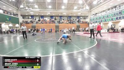 120 lbs Semifinal - Aiden Scott, San Marcos vs Brady Jones, Rancho Bernardo