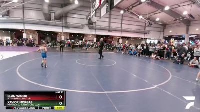 55 lbs Semifinal - Xavior Morgas, Maverick Elite Wrestling Club vs Elan Winski, Scots Wrestling Club