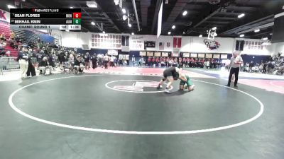 215 lbs Champ. Round 1 - Sean Flores, Montclair vs Mikhail Kmin, Aliso Niguel