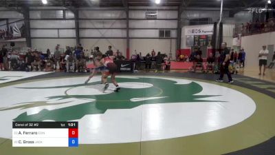 65 kg Consi Of 32 #2 - Anthony Ferraro, Edinboro Regional Training Center vs Caleb Gross, Jackrabbit Wrestling Club