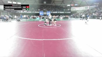 Boys 4A 120 lbs Champ. Round 1 - Jovaien Manibusan-Bamba, Spanaway Lake vs Winson Wan, Redmond