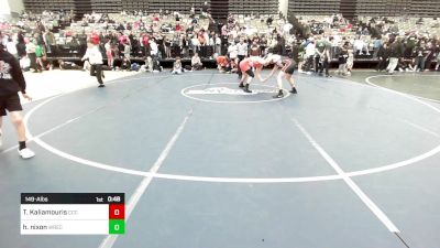 149-A lbs Consolation - Thomas Kaliamouris, Ccc Cougars vs Hunter Nixon, Wrecking Crew