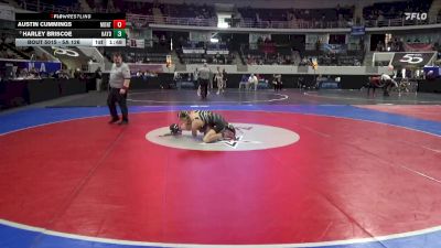 5A 126 lbs Quarterfinal - Harley Briscoe, Hayden vs Austin Cummings, Montevallo