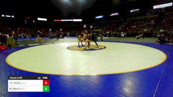 120 lbs Round Of 32 - Slater Hicks, Valencia vs Manuel Martir, De La Salle