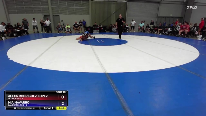 100 lbs Round 3 (8 Team) - Alexa Rodriguez Lopez, Texas Blue vs Mia ...