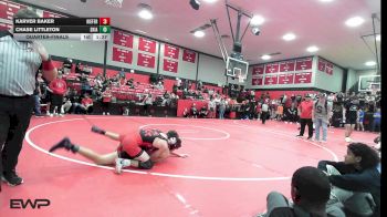 132 lbs Quarterfinal - Karver Baker, Kiefer High School vs Chase Littleton, Skiatook HS