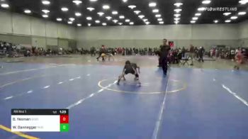 64 lbs Rr Rnd 1 - Damien Yeoman, Sebolt Wrestling Academy vs Wyatt Dannegger, Purler Wrestling Academy