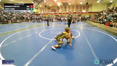 70 lbs Round Of 16 - Brennon Roblyer, Broken Arrow Wrestling Club vs Jonny Lewis, Keystone Kids Wrestling Club