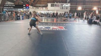122 kg Quarterfinal - Claire Ballard, New Bern High School vs Madalyn Hill, Journeymen