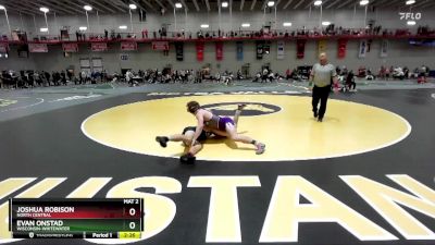 141 lbs Semifinal - Evan Onstad, Wisconsin-Whitewater vs Joshua Robison, North Central