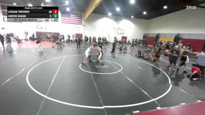 215 lbs 1st Place Match - Logan Trevino, Churchboyz WC vs Justin Wang, Yorba Linda